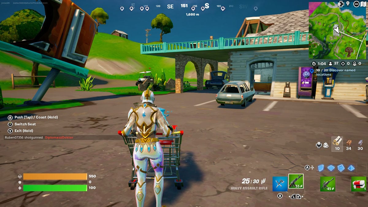 Shopping Cart in Fortnite OG Week 2