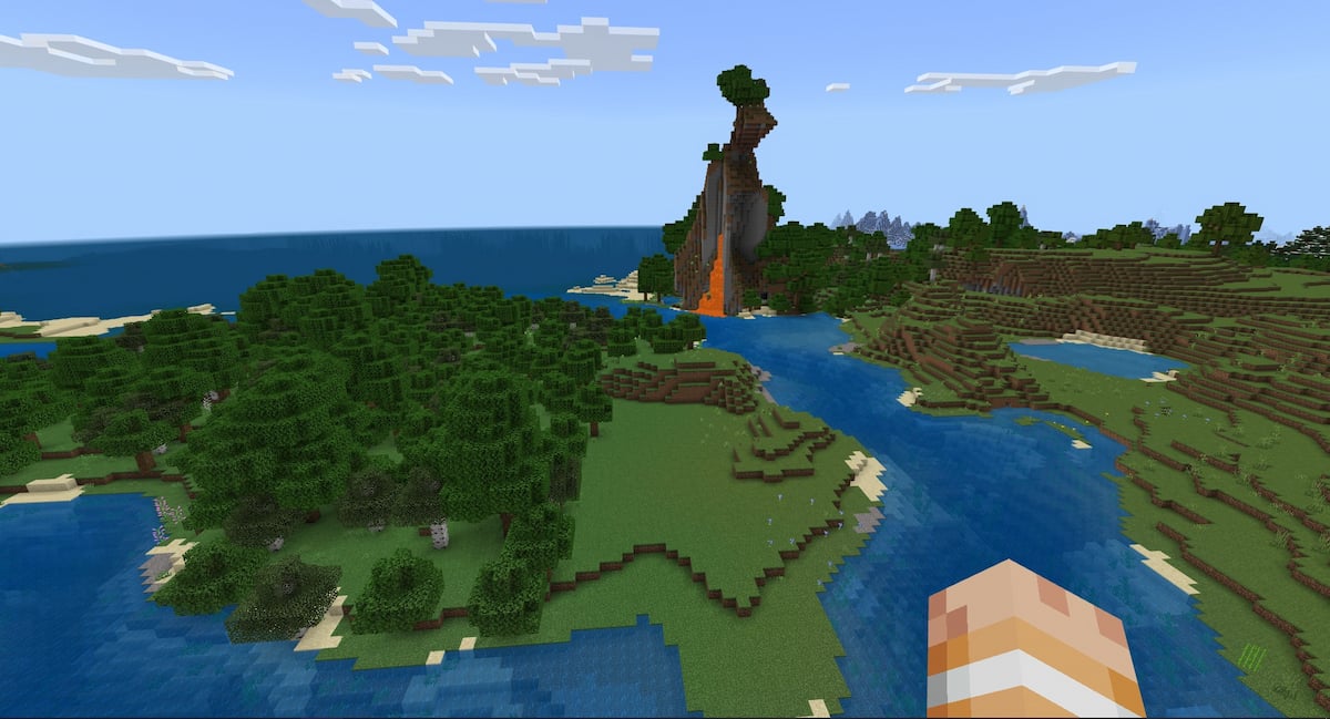 minecraft-volcano-island-seaside