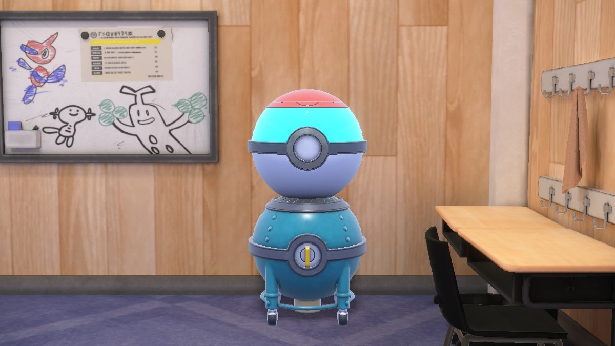 Pokemon Indigo Disk screenshot of the Item Printer in the League Club Room