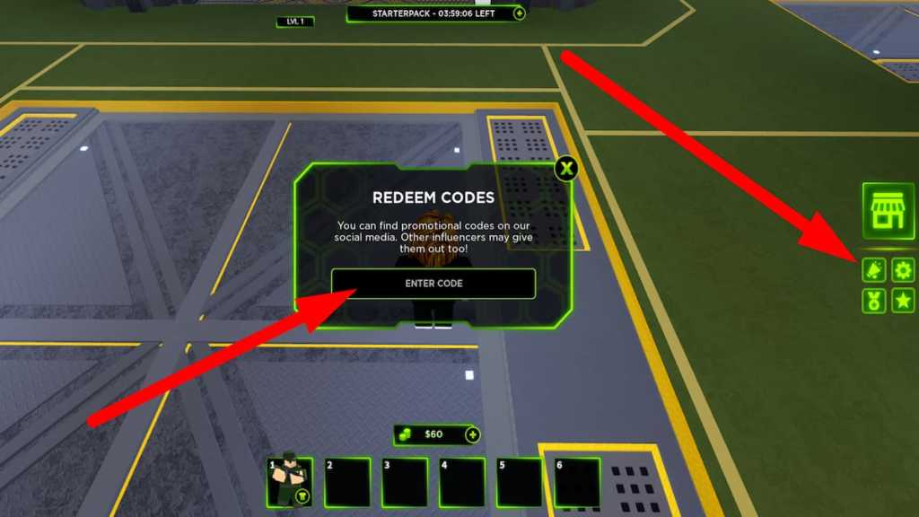 How to redeem codes in Tower Defense X
