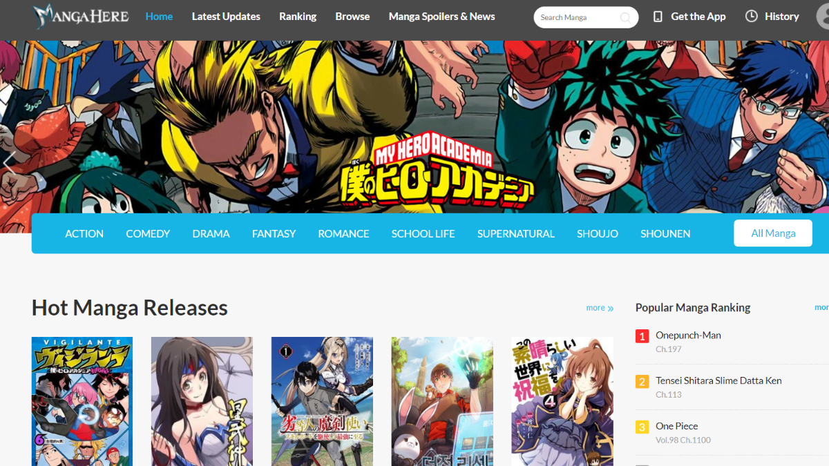 top manga sites mangahere