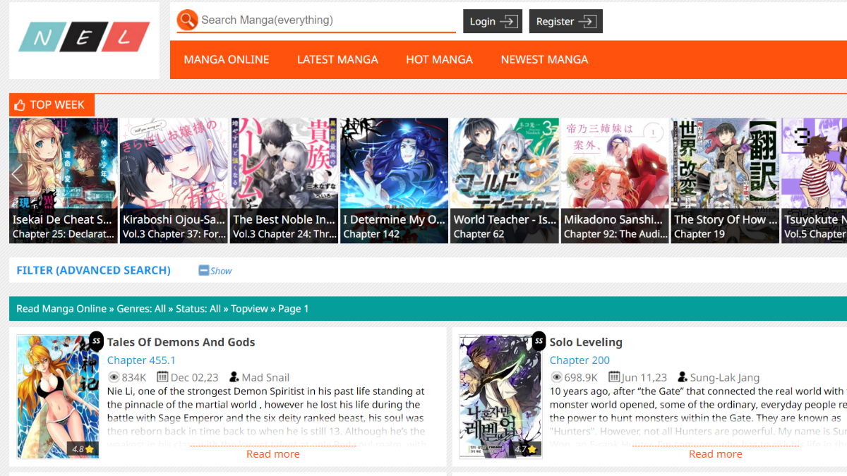 top manga sites manganelo