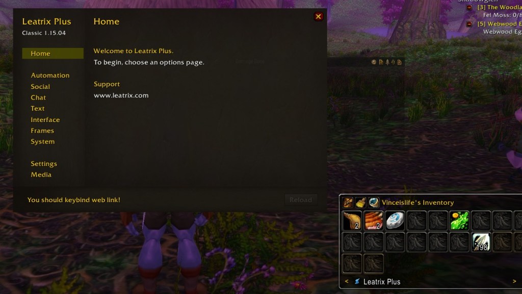 WoW Classic addon Leatrix Plus