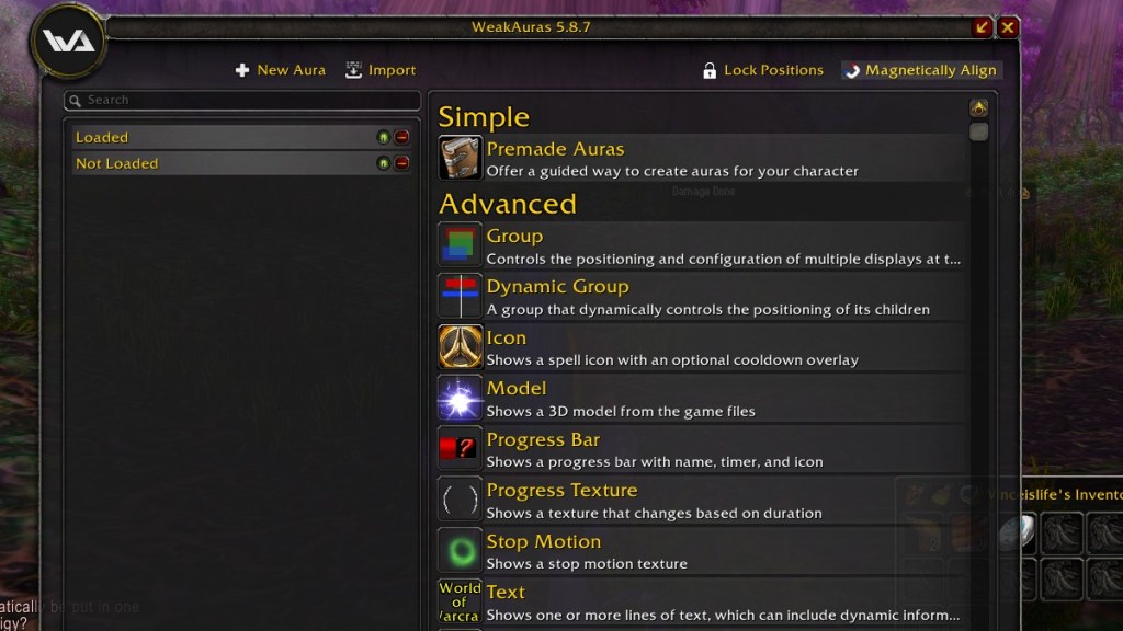 WoW Classic addon weakauras