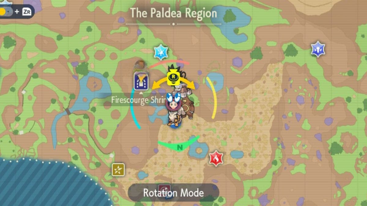 Glitterati Second Location Map Pokemon Scarlet & Violet