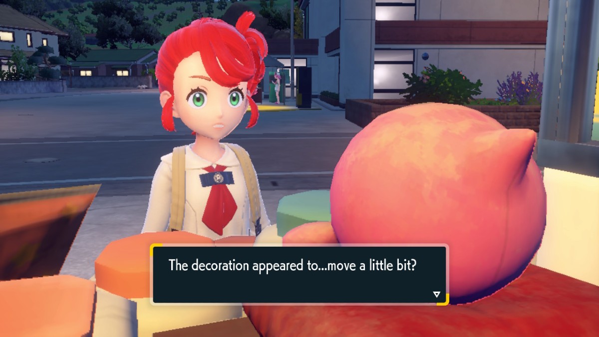 Indigo Disk DLC Peachy's Decoration Reaction