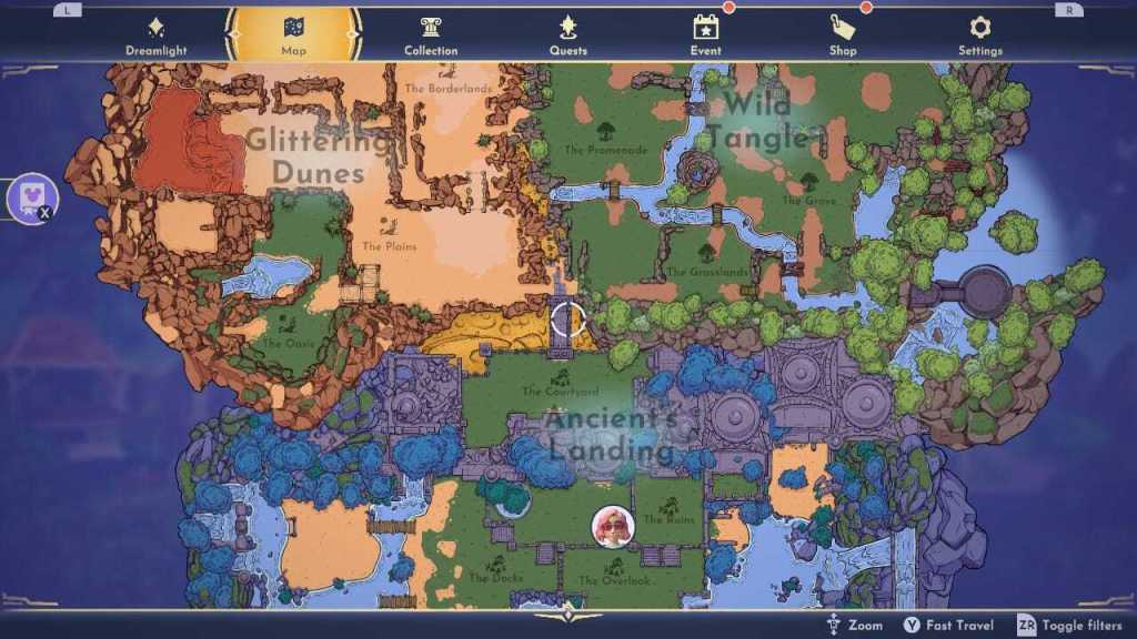 Dreamlight Valley Eternity Isle Map