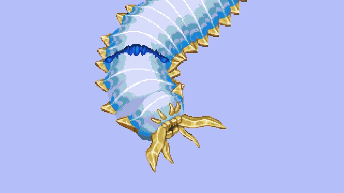 atlantean worm boss in core keeper