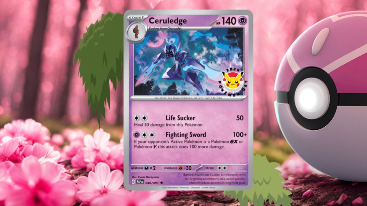 Pokemon Day 2024 Promo Card Ceruledge Pokemon Center