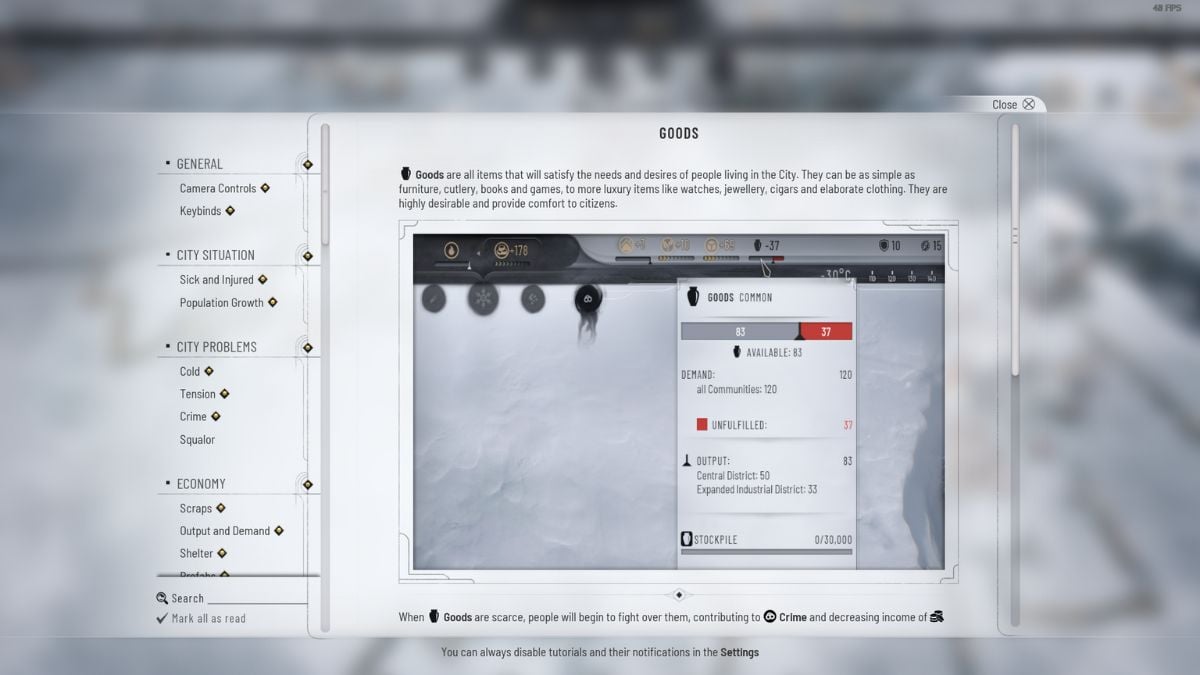 goods description - Frostpunk 2