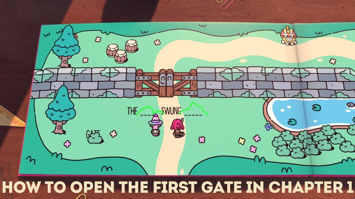 How to solve the Gate Puzzle in Chapter 1 of Plucky Squire