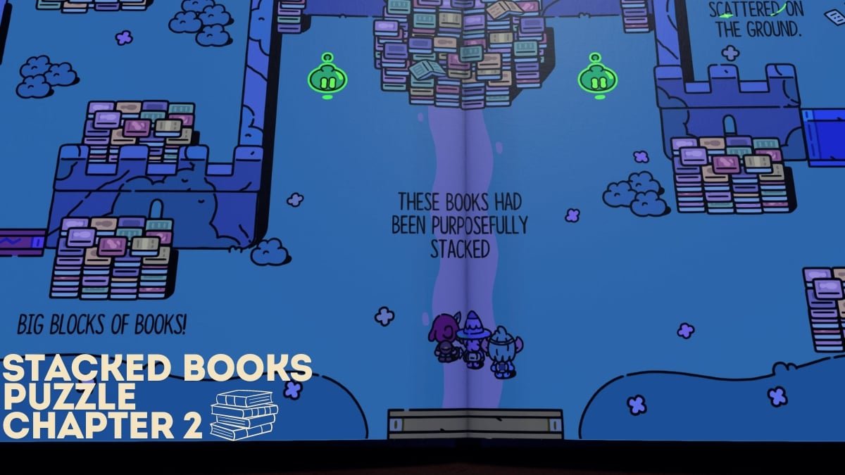 How to Solve Stacked Books Puzzle in Chapter 2 of Plucky Squire